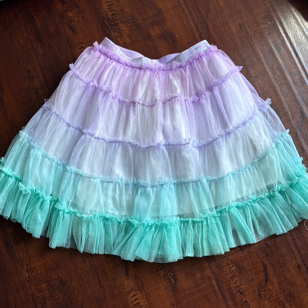 Cotton on kids Pastel Tiered Ruffle Skirt size 3-4